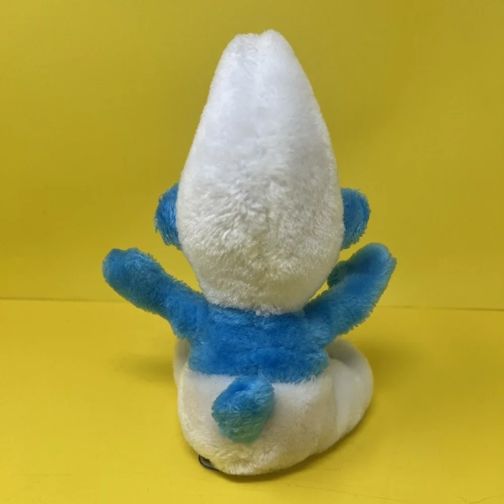 Vintage Smurf Plush Wallace Berrie 1980 Blue White 8